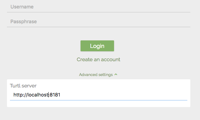 Username, Password, and IP Screen